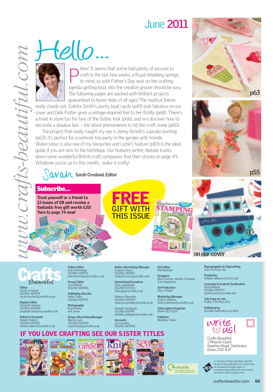 Crafts Beautiful Preview Pages