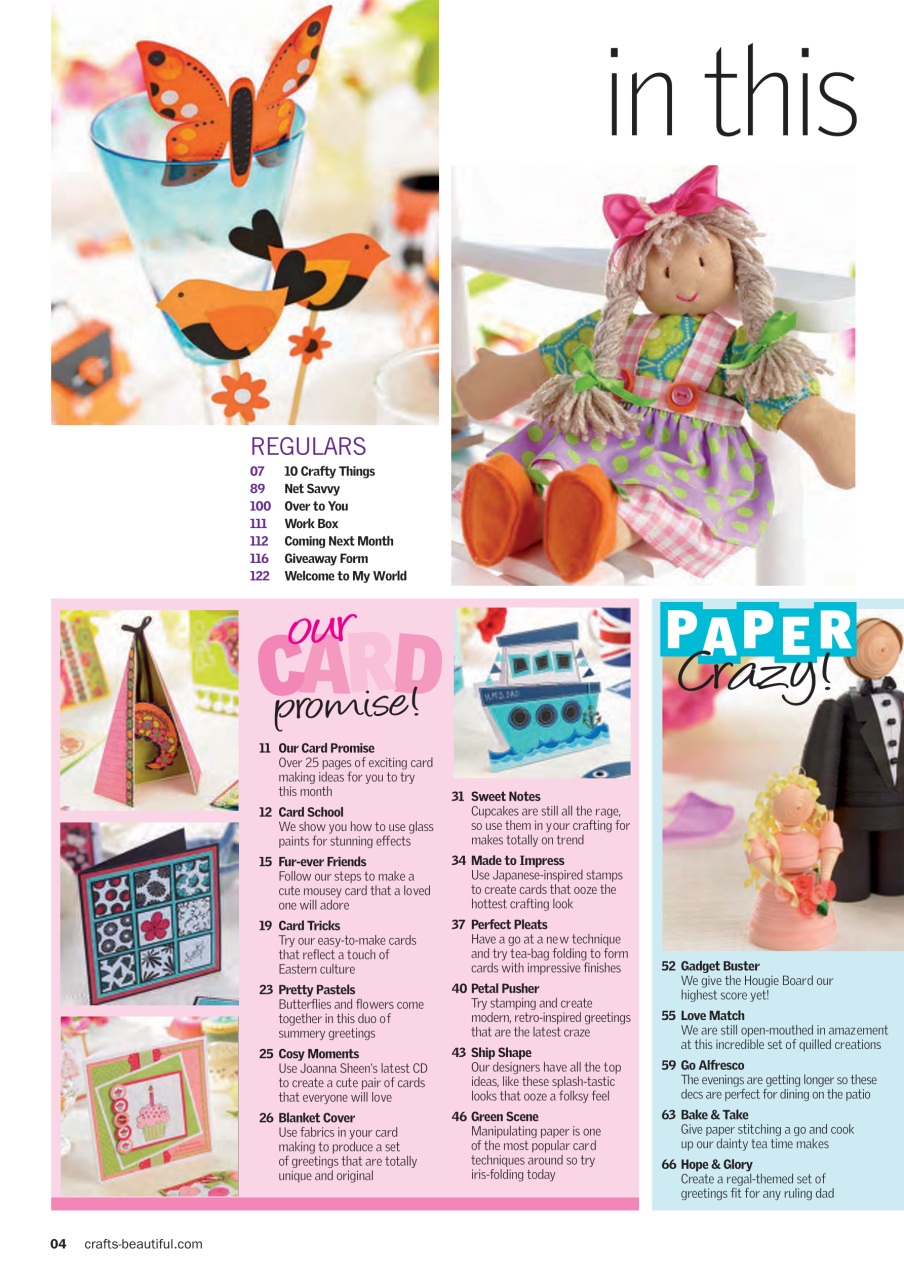 Crafts Beautiful Preview Pages