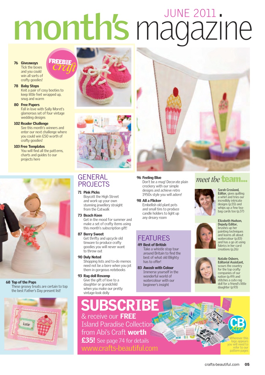 Crafts Beautiful Preview Pages