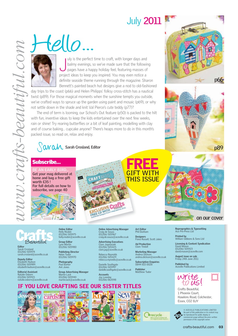 Crafts Beautiful Preview Pages