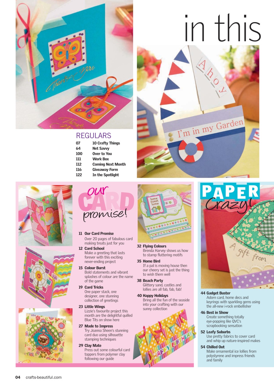 Crafts Beautiful Preview Pages