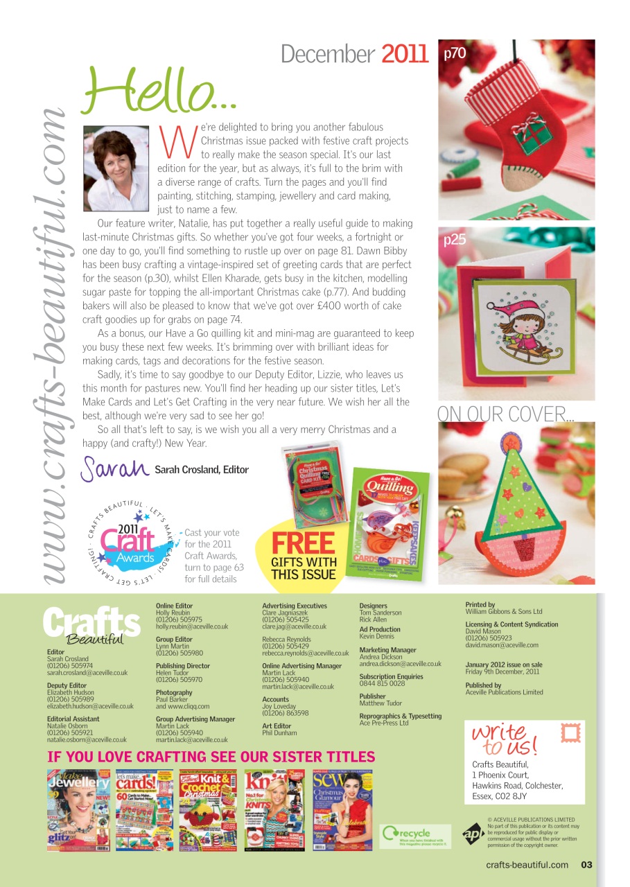 Crafts Beautiful Preview Pages