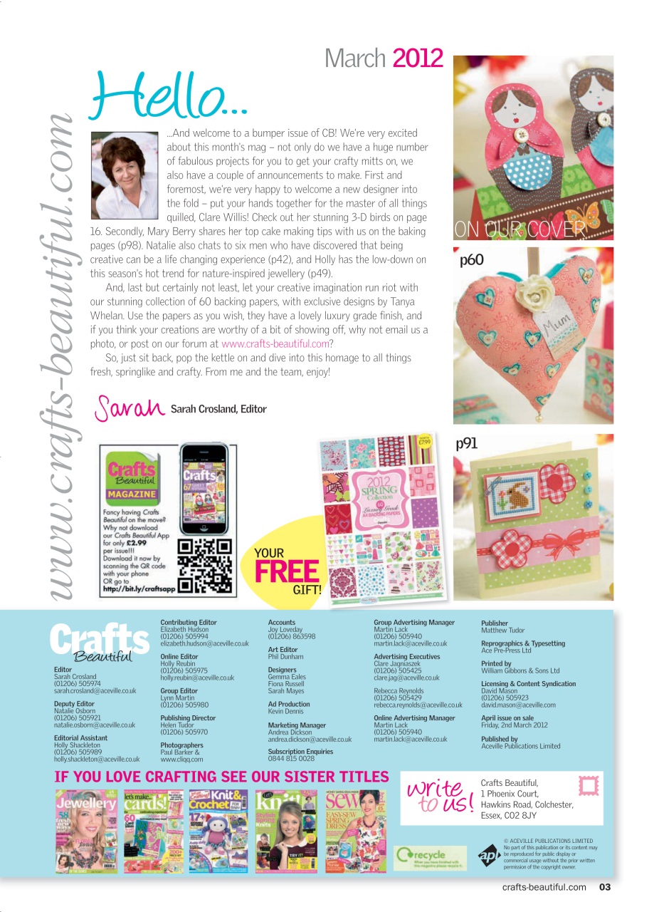 Crafts Beautiful Preview Pages