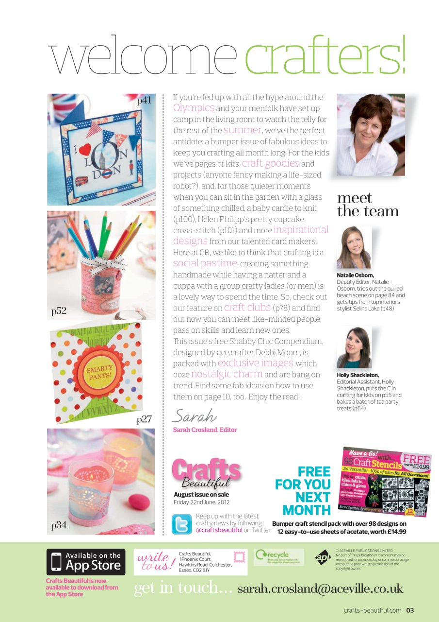 Crafts Beautiful Preview Pages