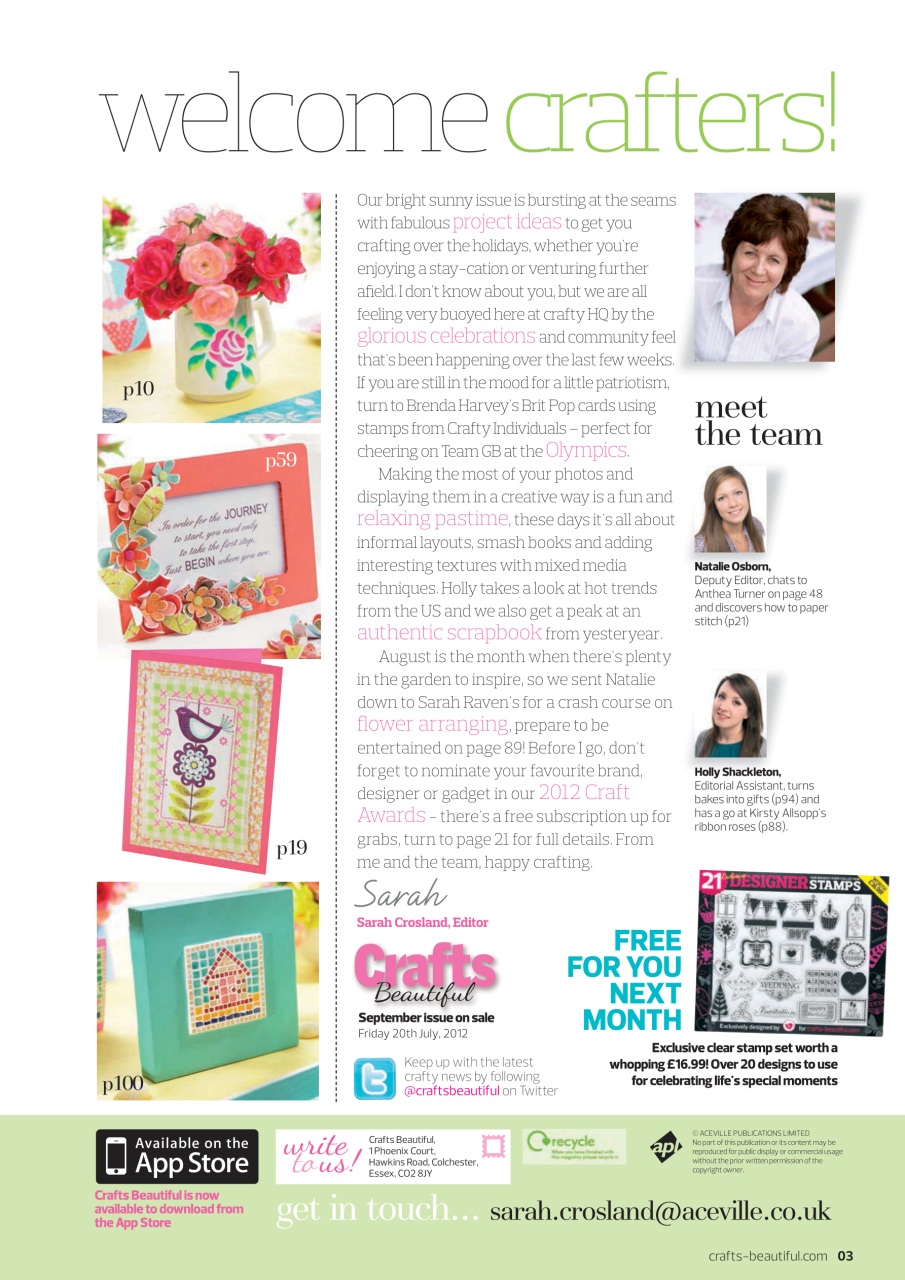 Crafts Beautiful Preview Pages