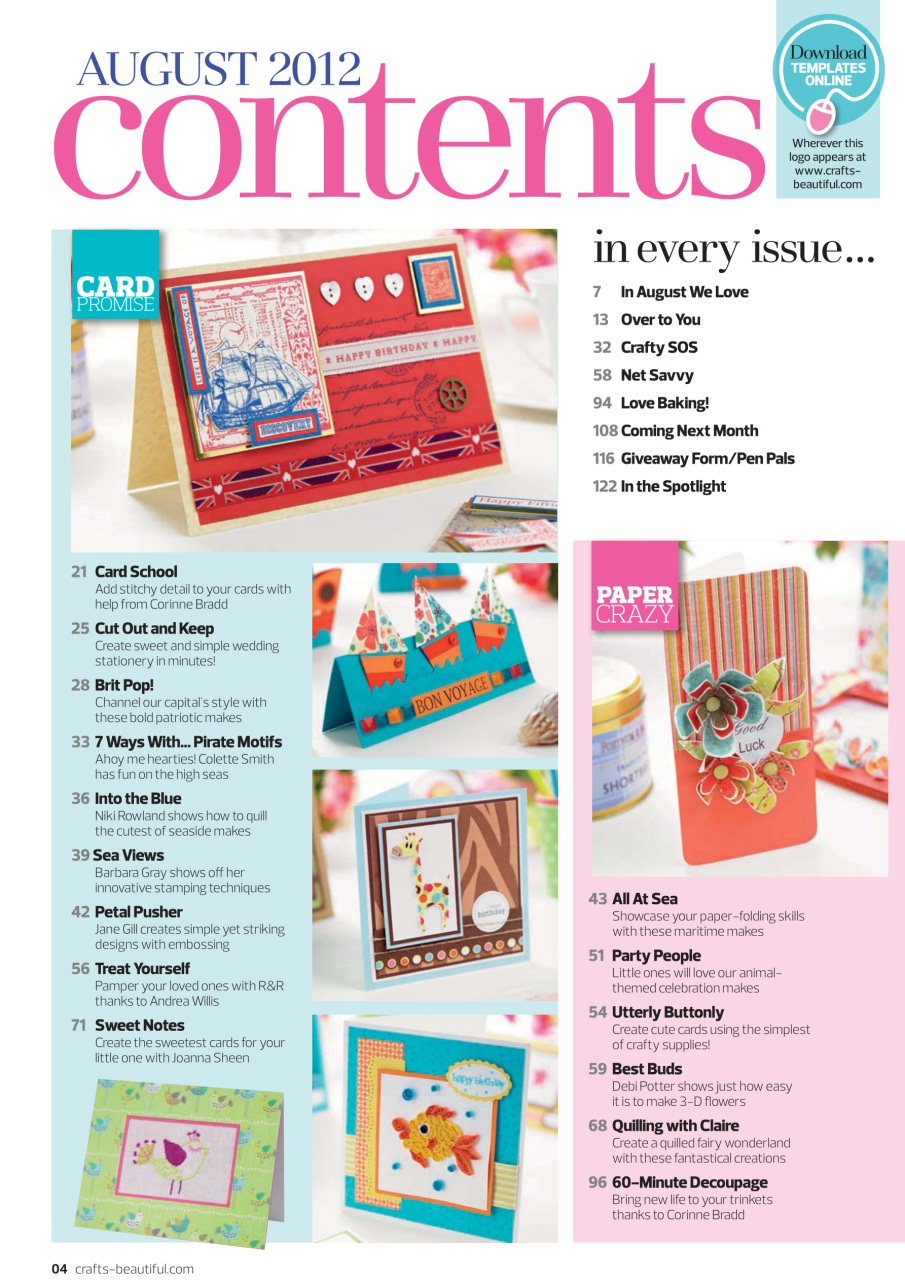 Crafts Beautiful Preview Pages