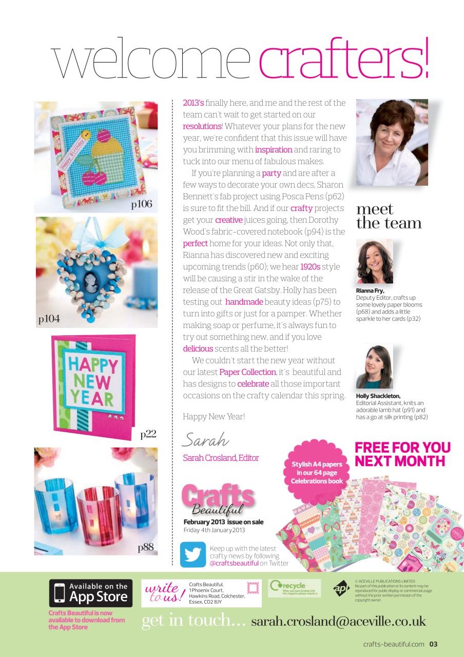 Crafts Beautiful Preview Pages