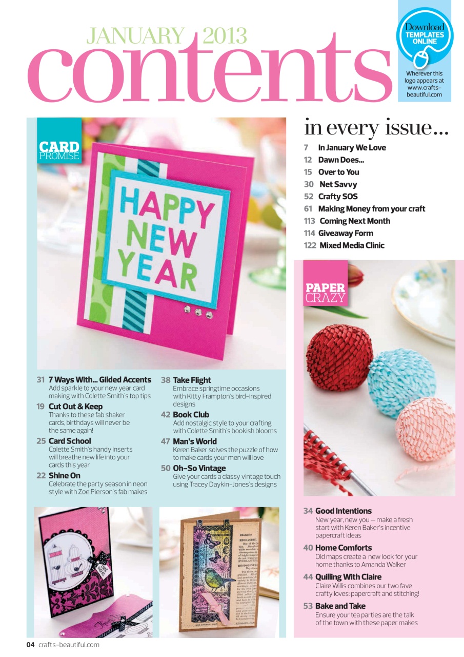 Crafts Beautiful Preview Pages