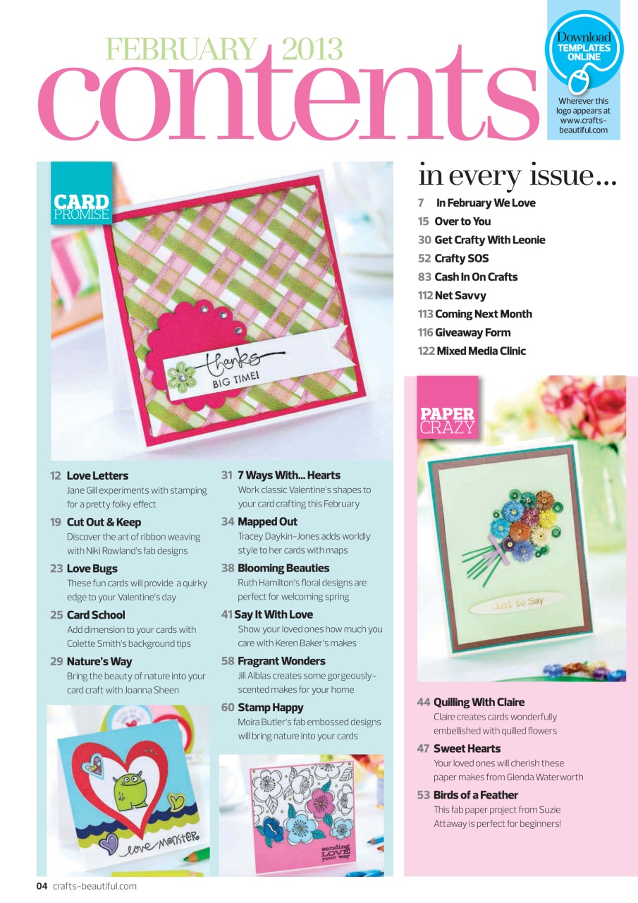Crafts Beautiful Preview Pages
