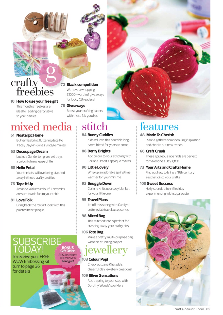 Crafts Beautiful Preview Pages