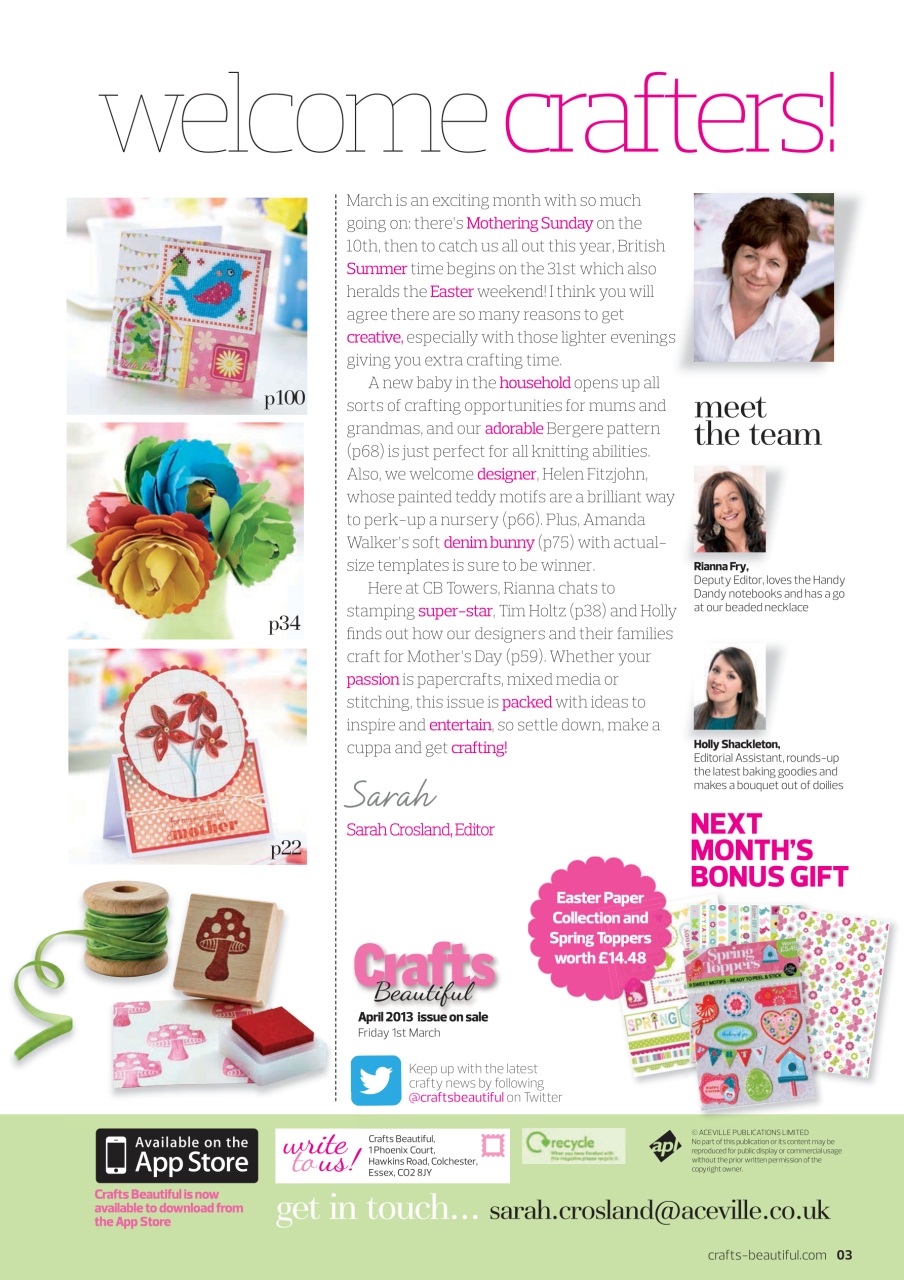 Crafts Beautiful Preview Pages