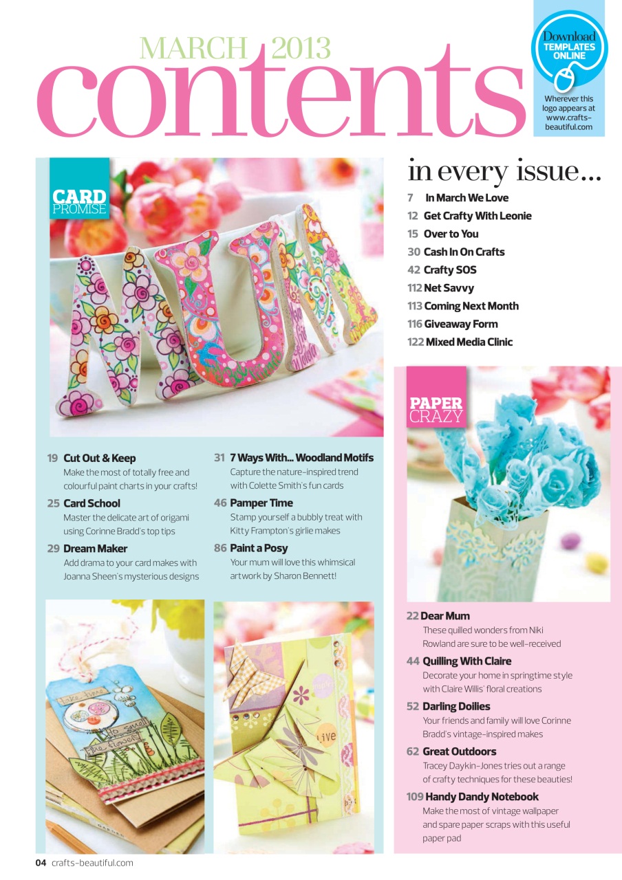 Crafts Beautiful Preview Pages