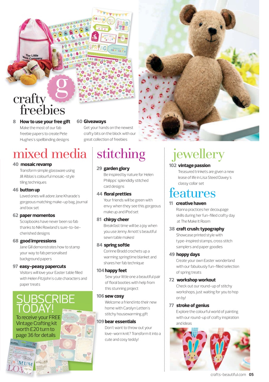 Crafts Beautiful Preview Pages