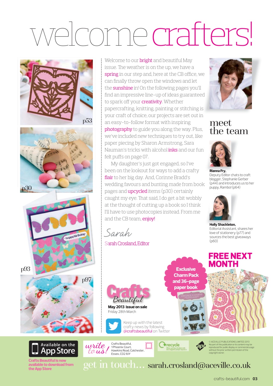 Crafts Beautiful Preview Pages