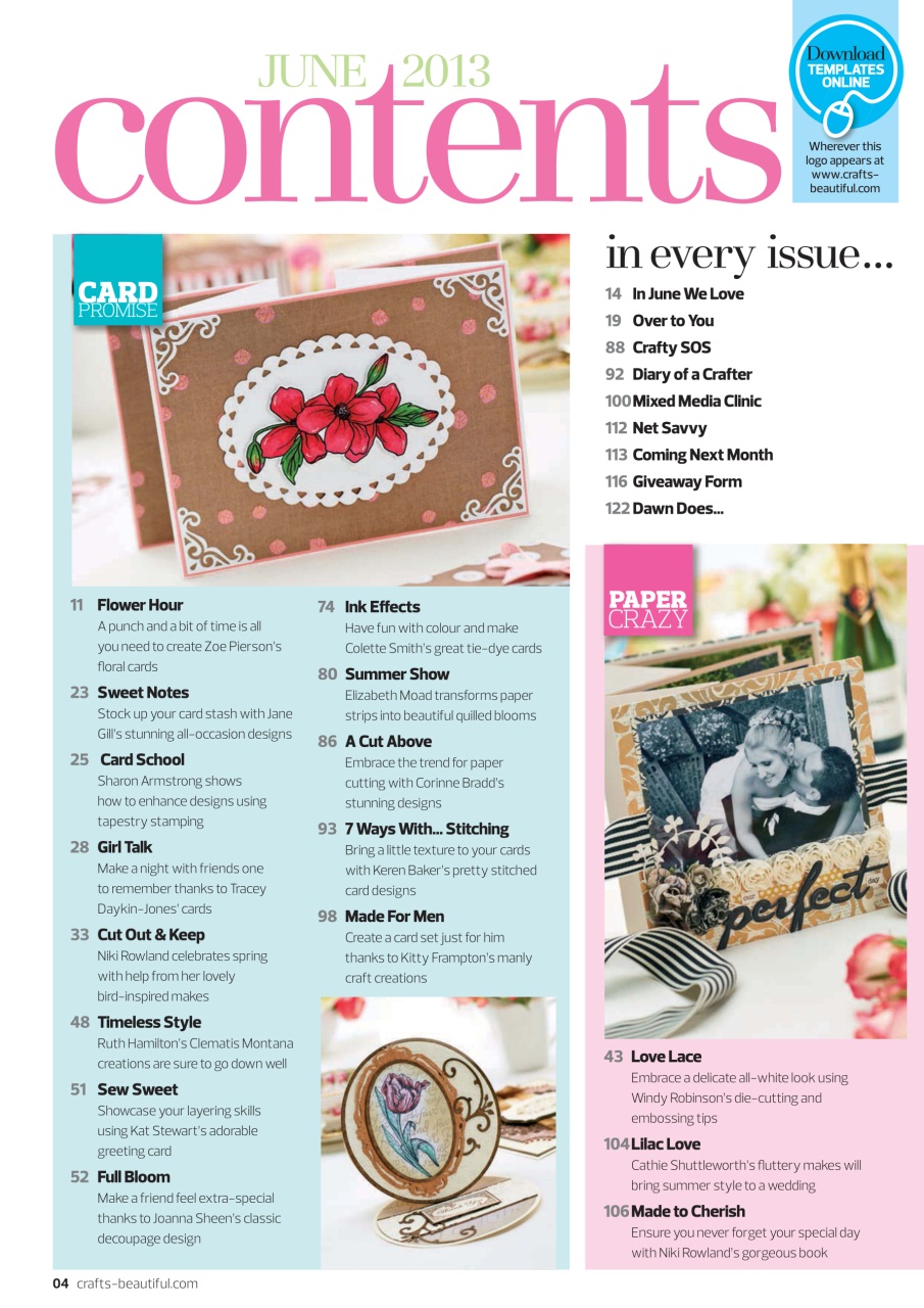 Crafts Beautiful Preview Pages