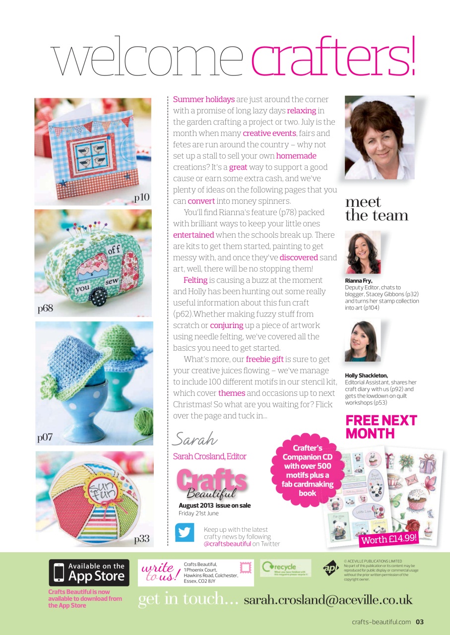 Crafts Beautiful Preview Pages