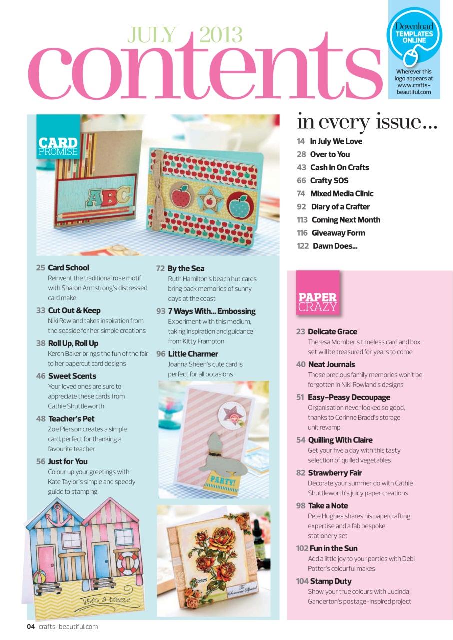 Crafts Beautiful Preview Pages