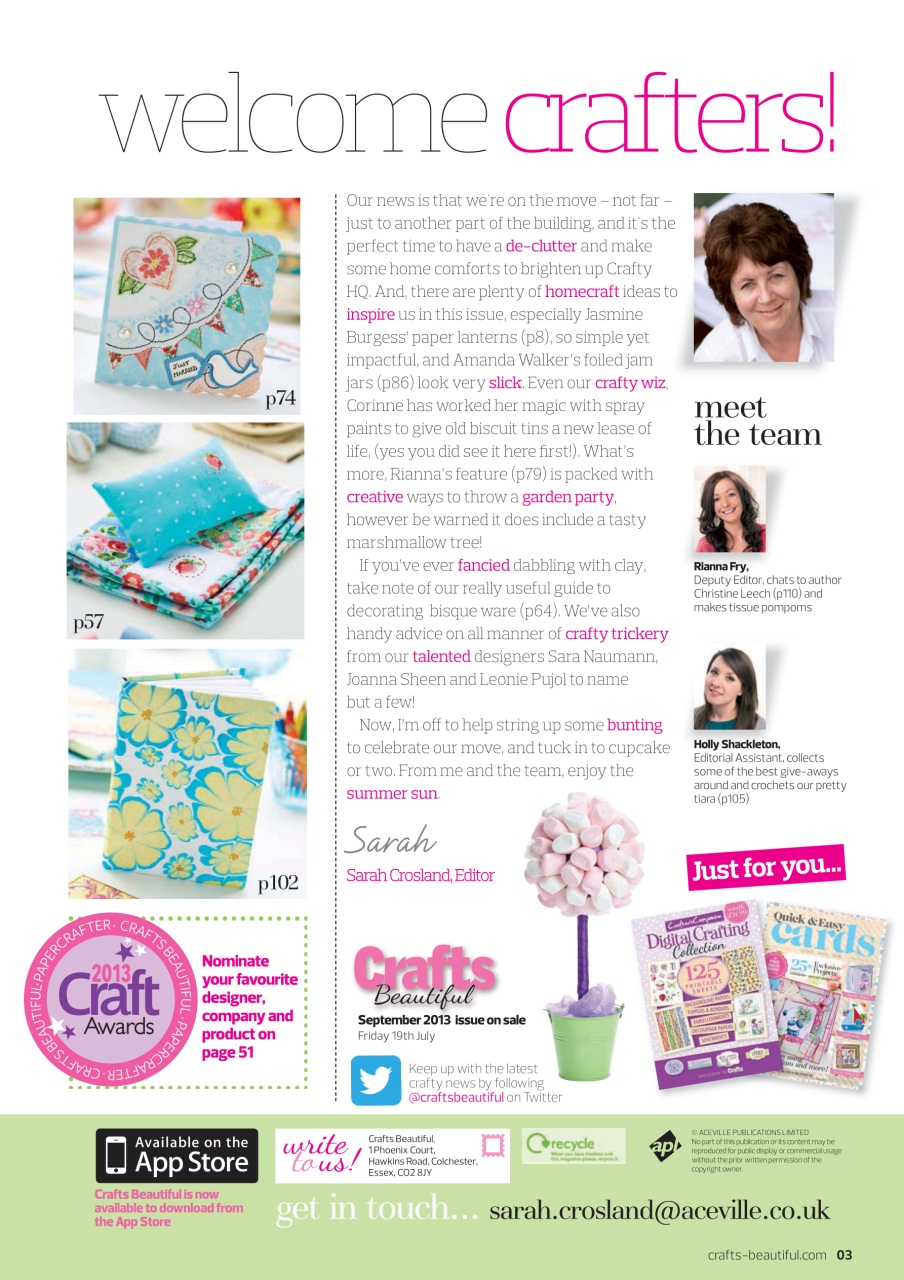 Crafts Beautiful Preview Pages