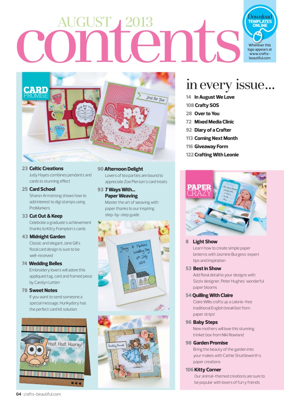 Crafts Beautiful Preview Pages