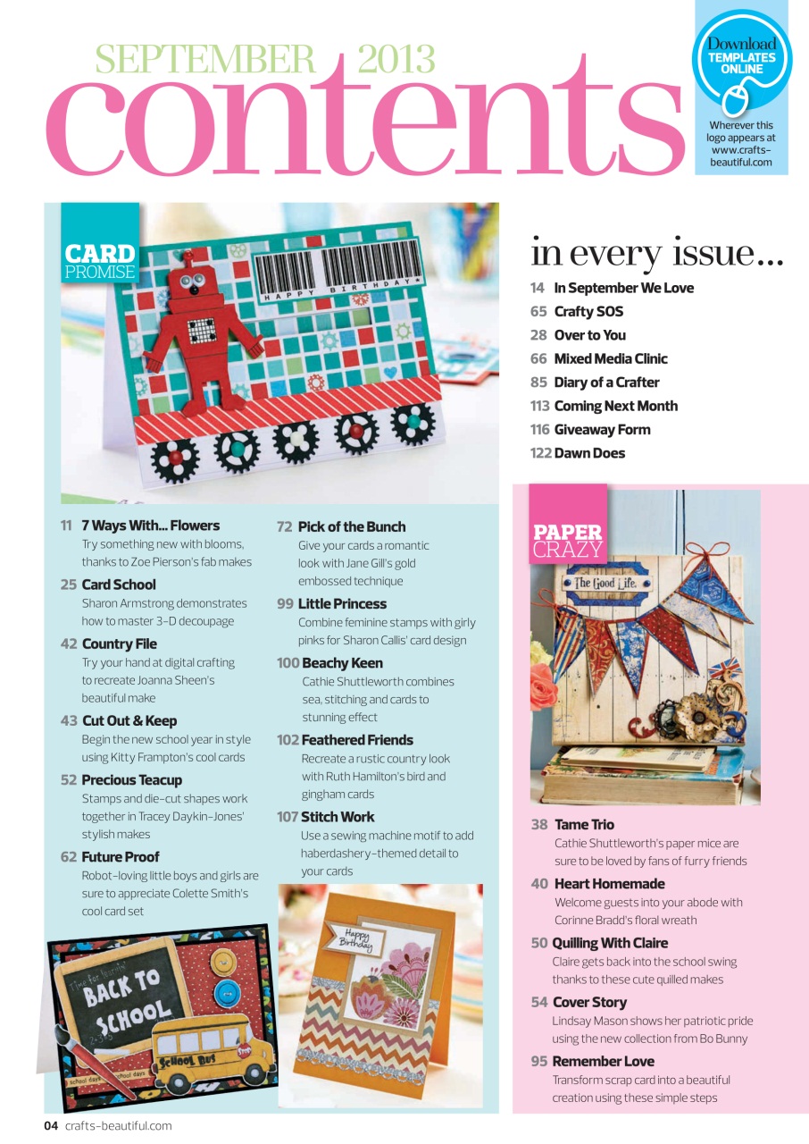 Crafts Beautiful Preview Pages