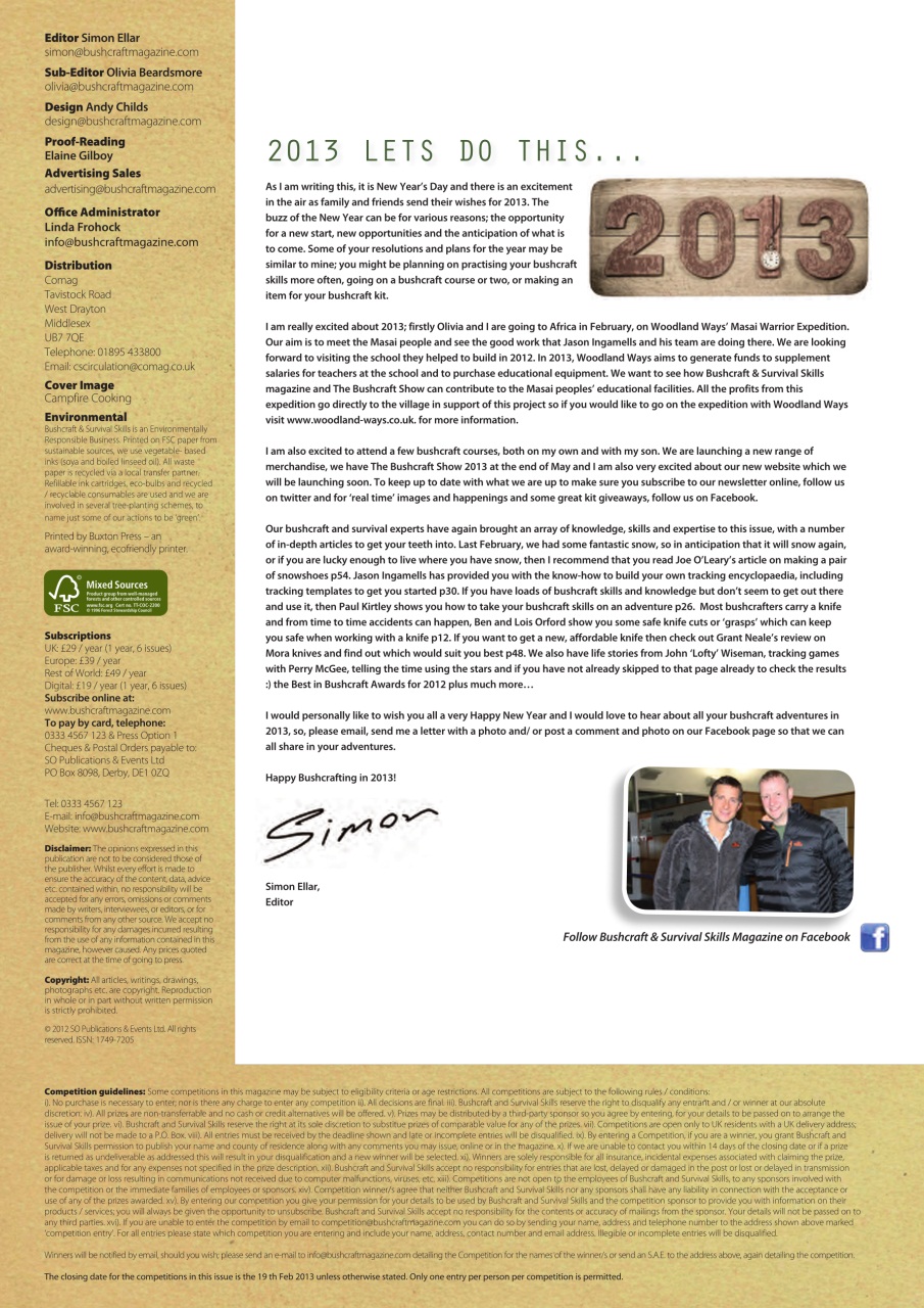 Bushcraft & Survival Skills Magazine Preview Pages