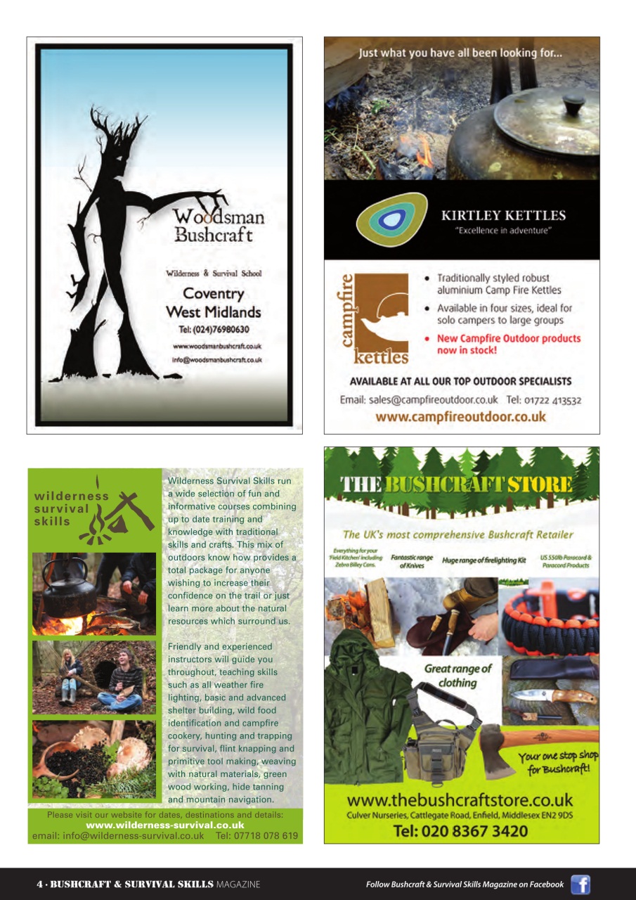 Bushcraft & Survival Skills Magazine Preview Pages