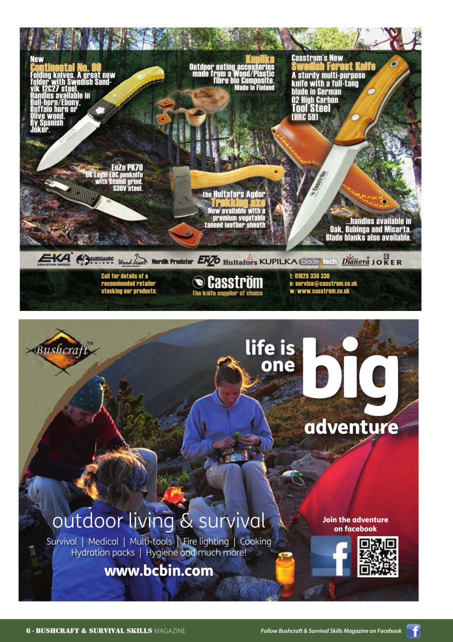 Bushcraft & Survival Skills Magazine Preview Pages