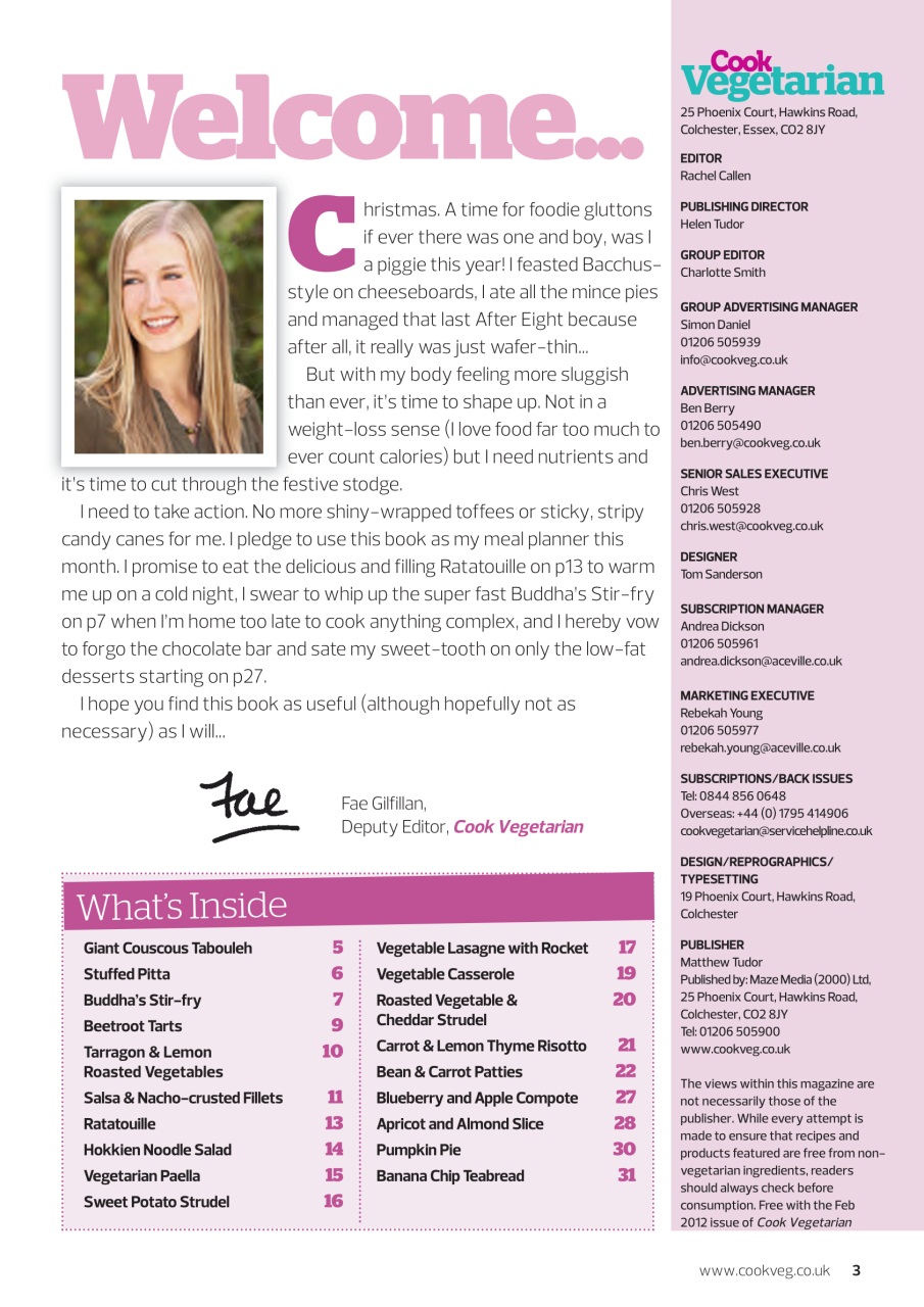 Veggie Magazine Preview Pages