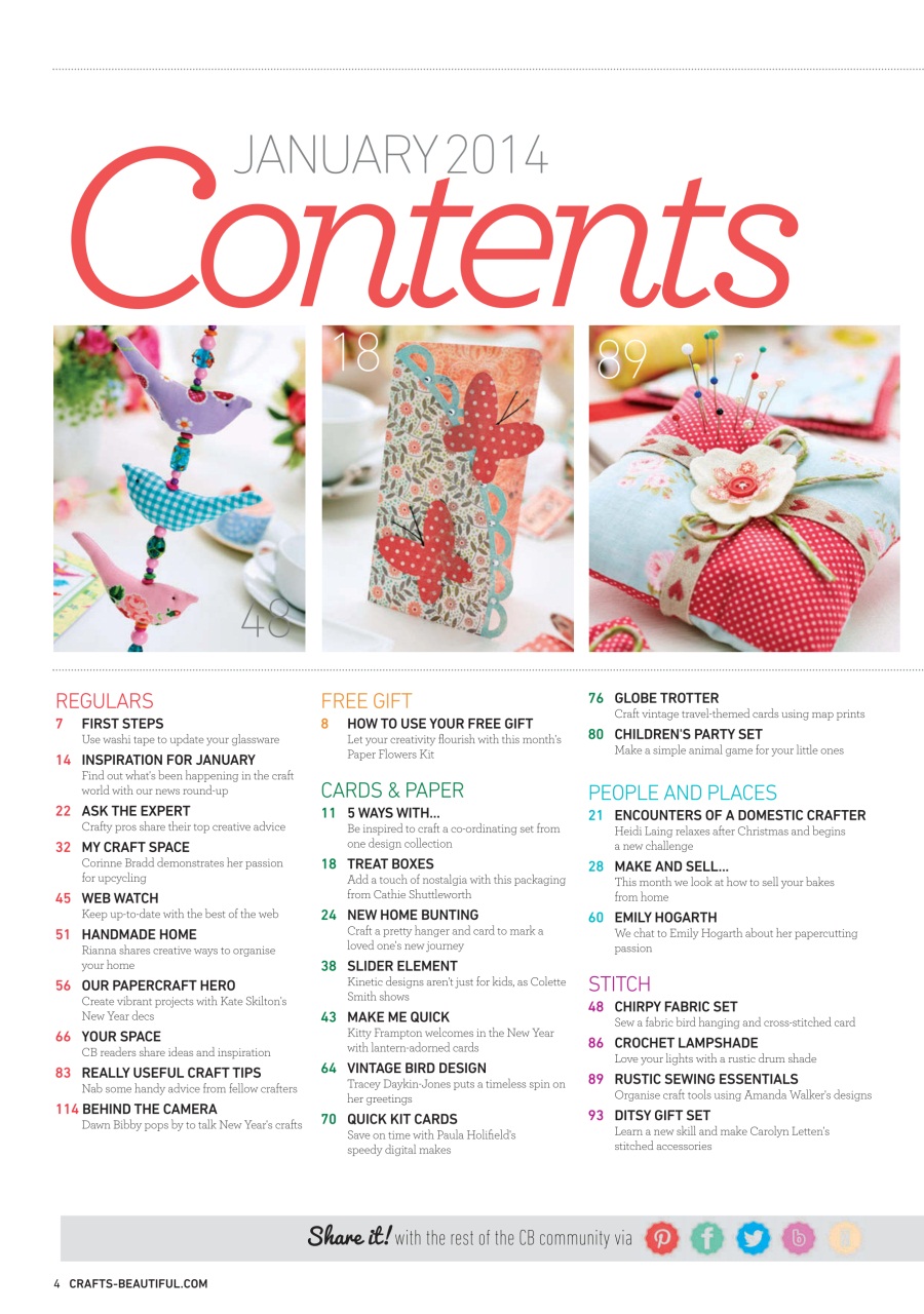 Crafts Beautiful Preview Pages
