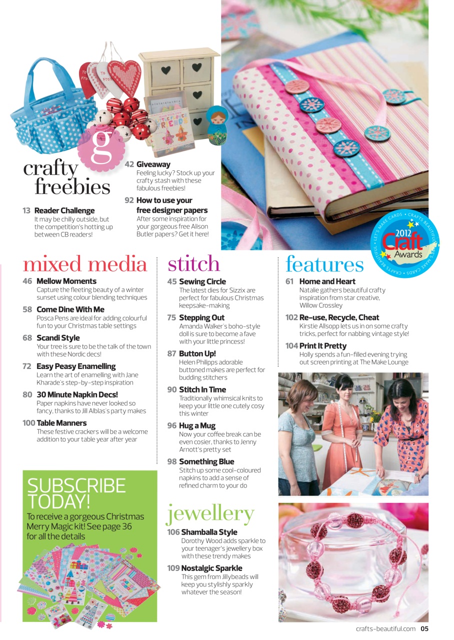 Crafts Beautiful Preview Pages