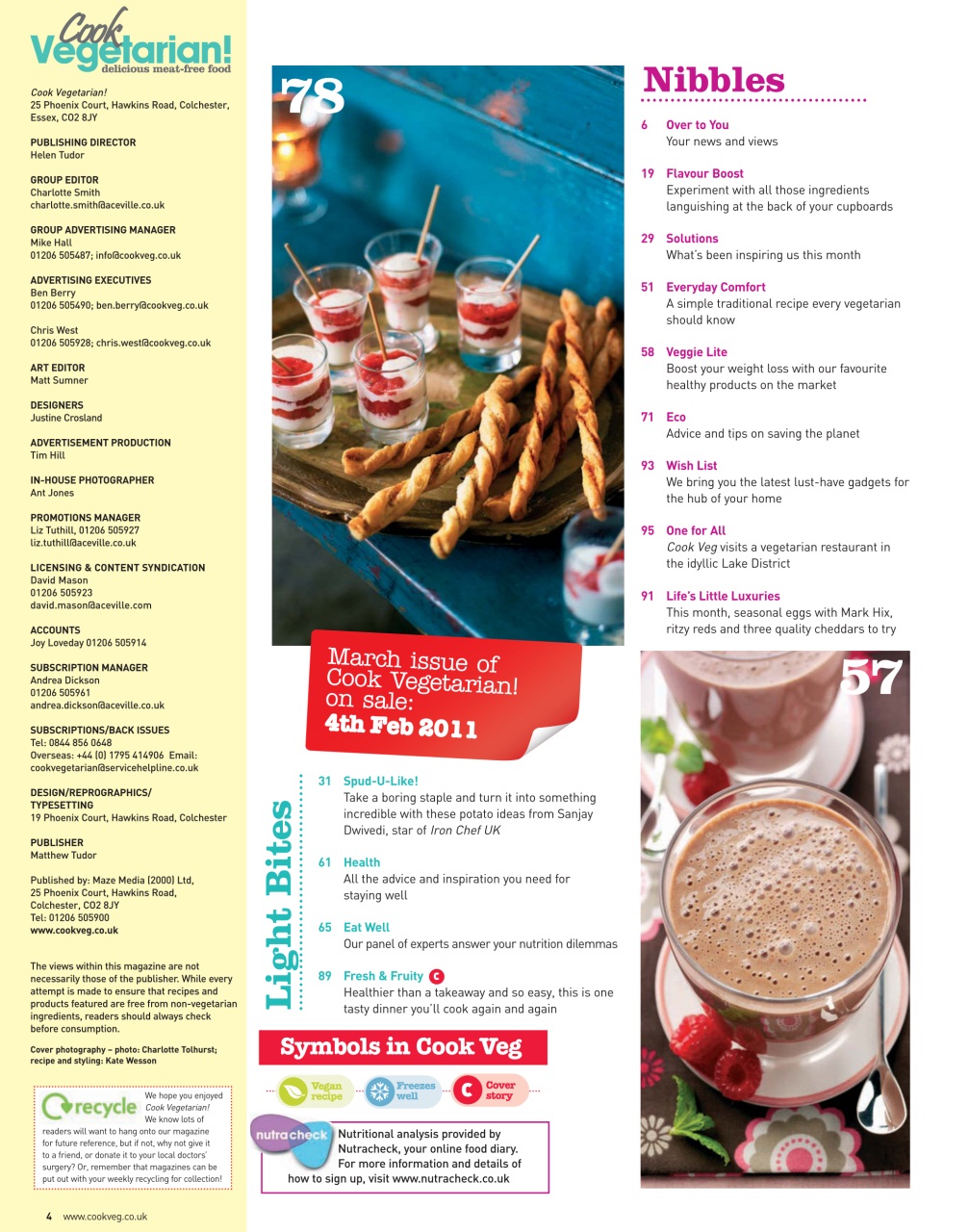 Veggie Magazine Preview Pages