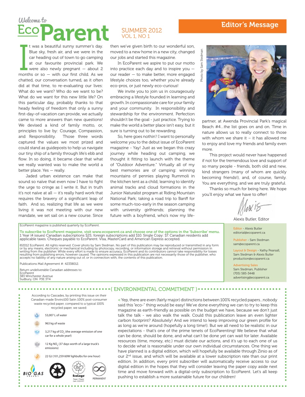 Ecoparent Magazine Preview Pages