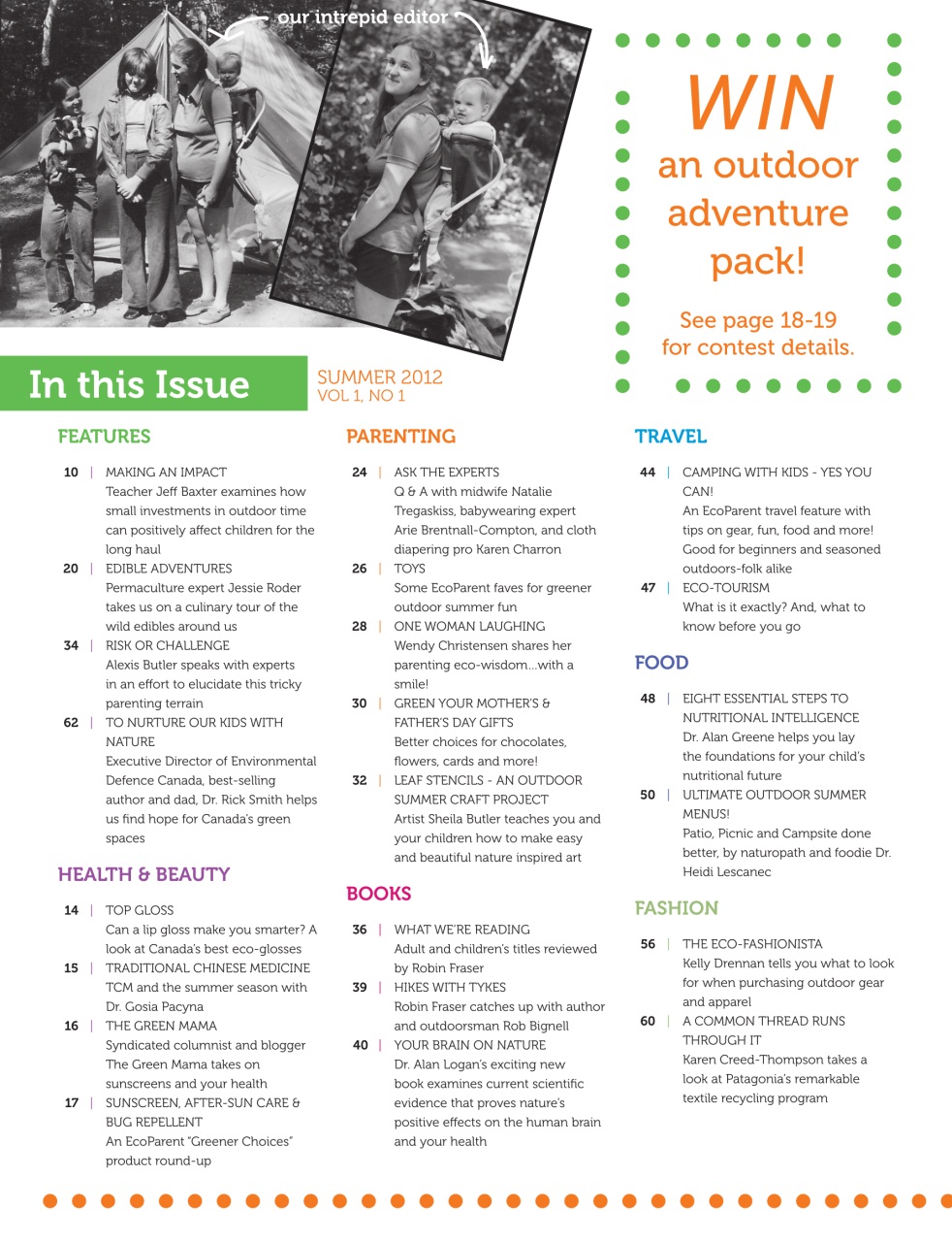 Ecoparent Magazine Preview Pages