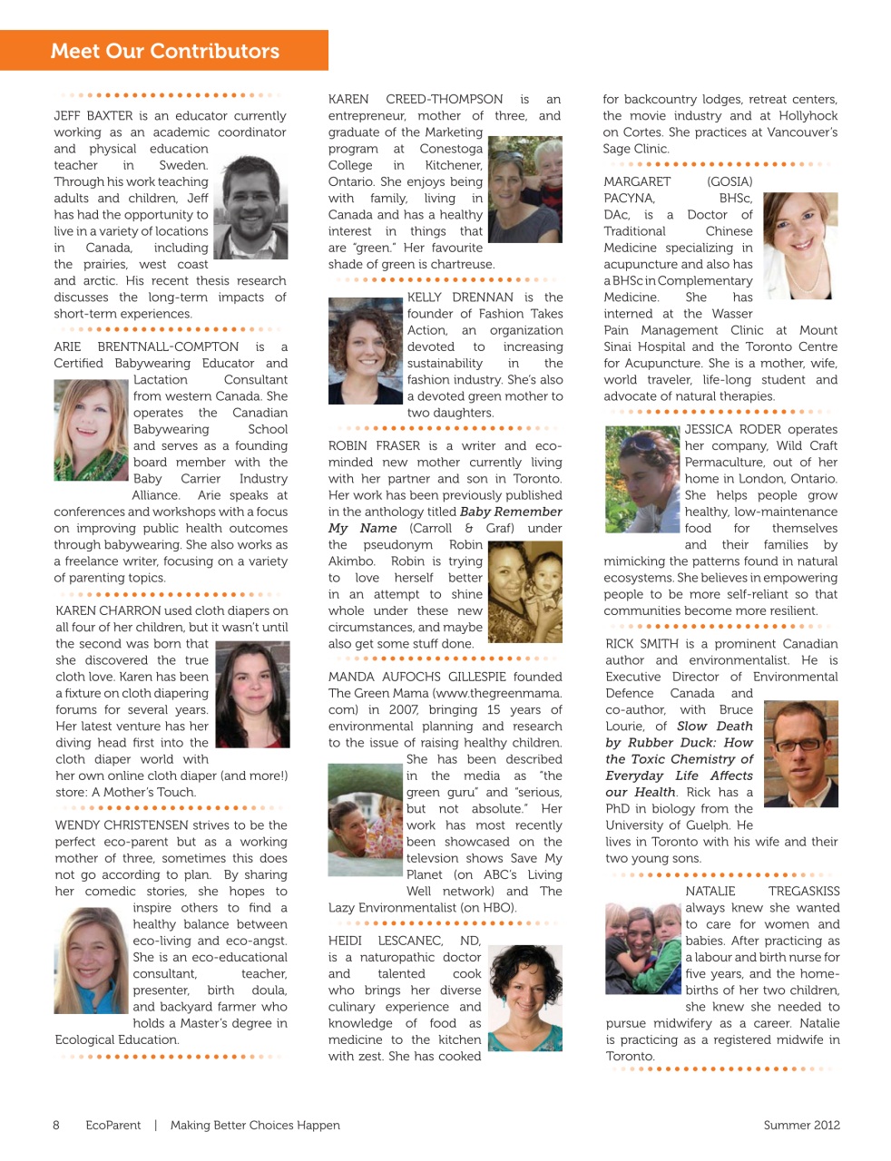 Ecoparent Magazine Preview Pages