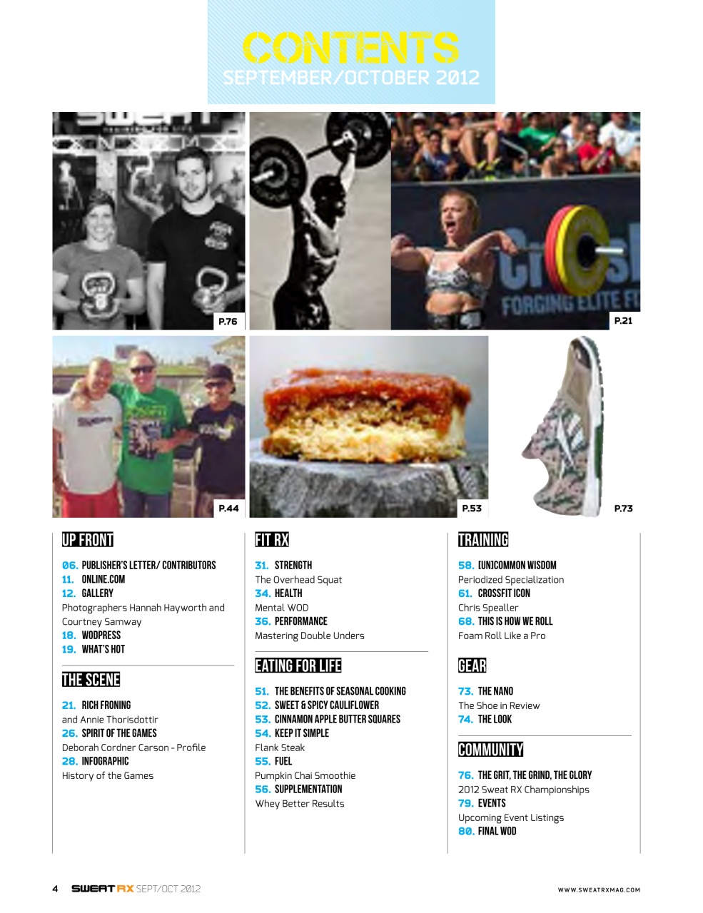 Sweat RX Preview Pages