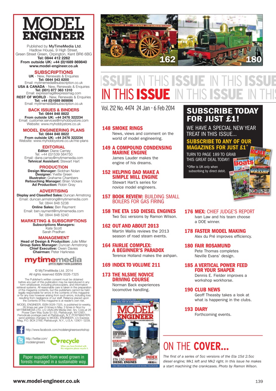 Model Engineer Preview Pages