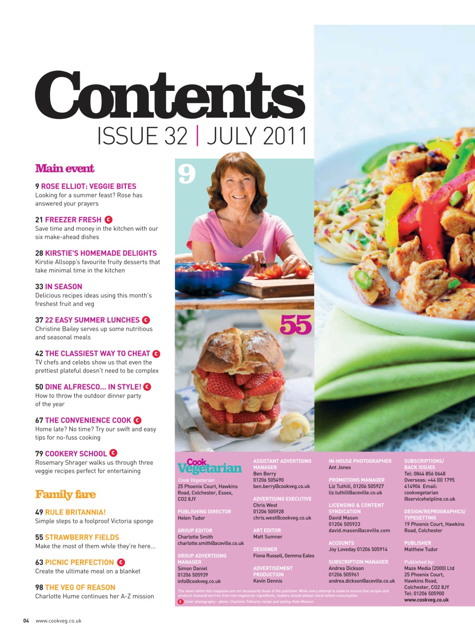 Veggie Magazine Preview Pages