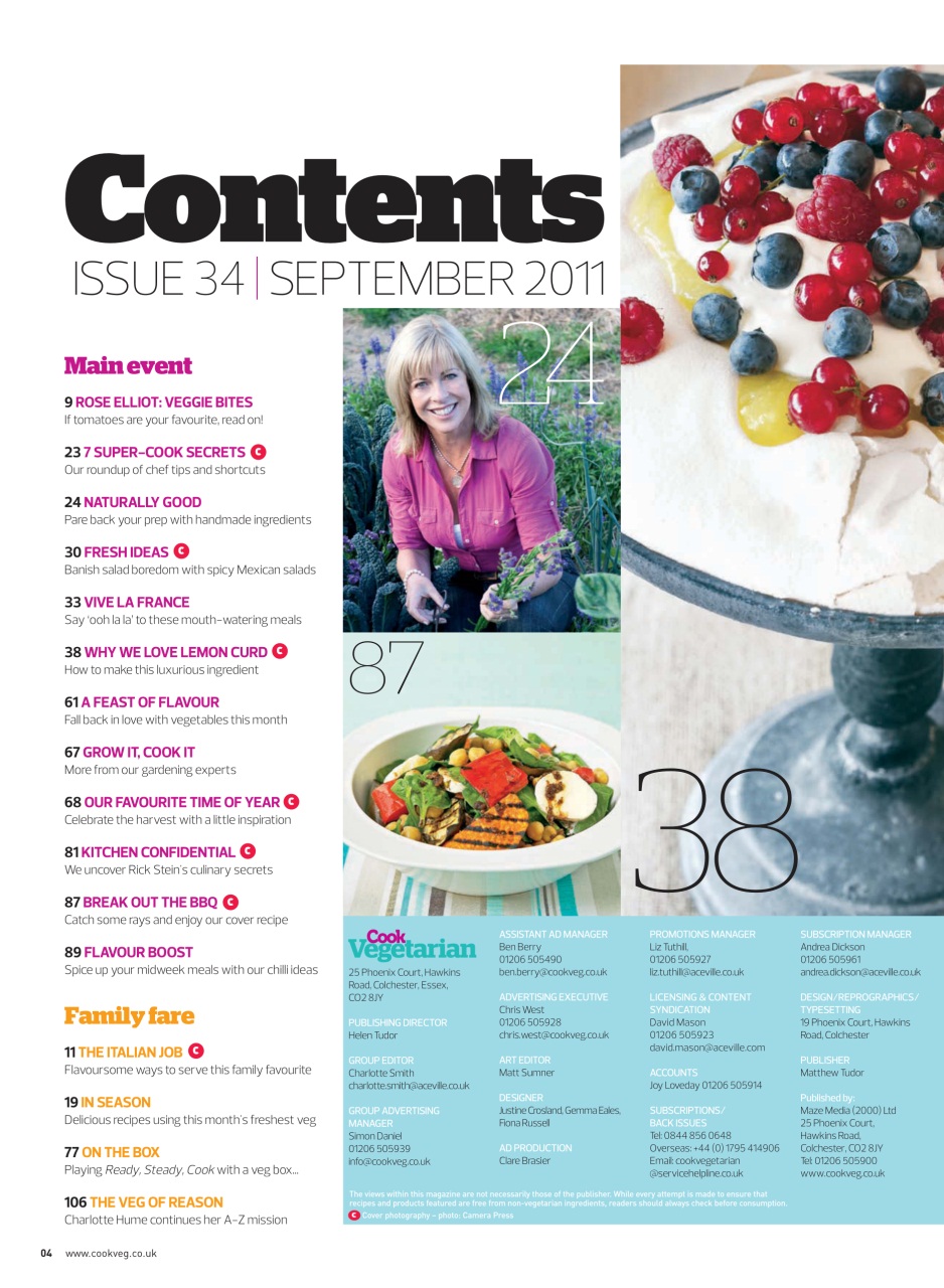 Veggie Magazine Preview Pages