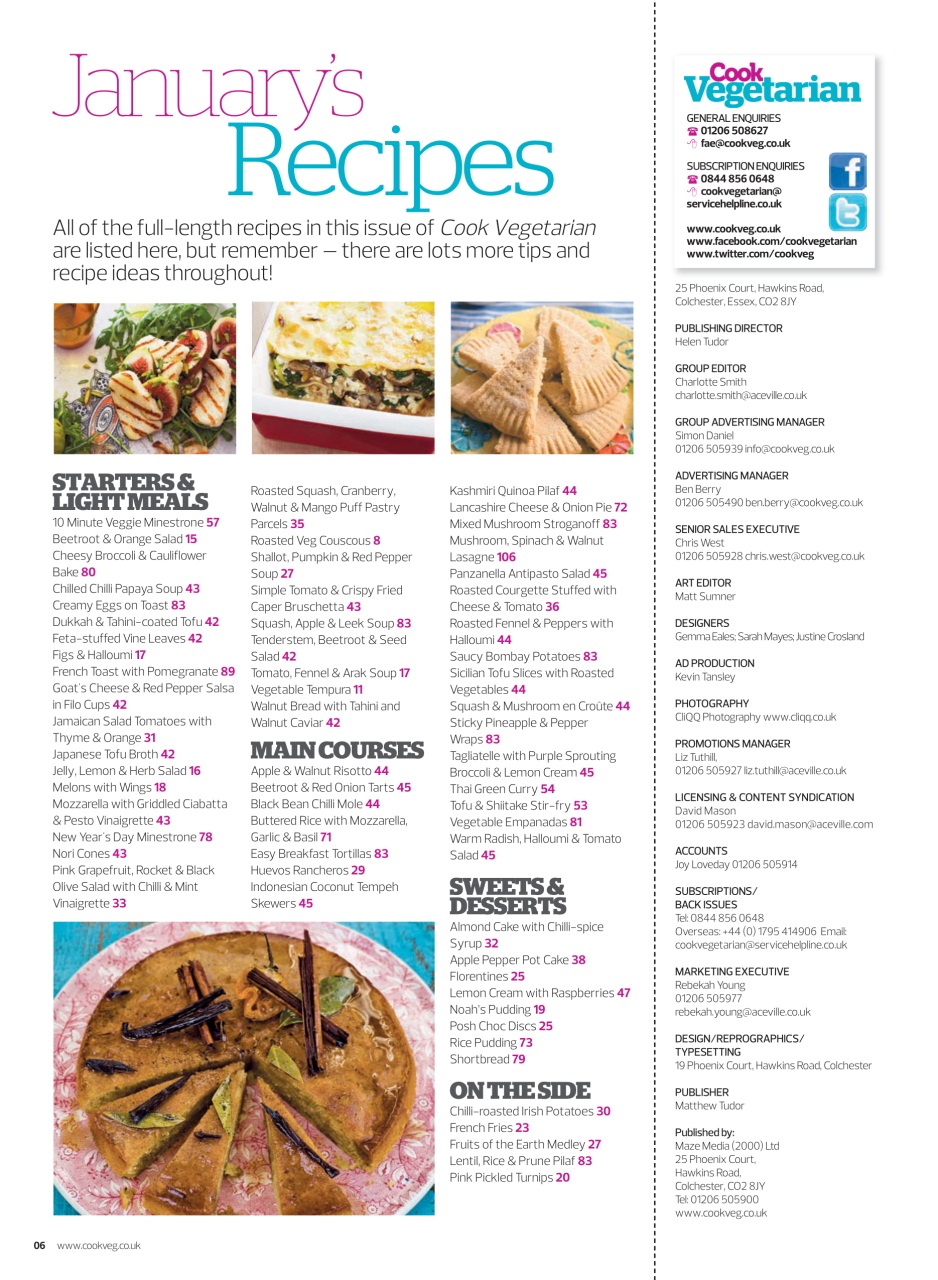 Veggie Magazine Preview Pages