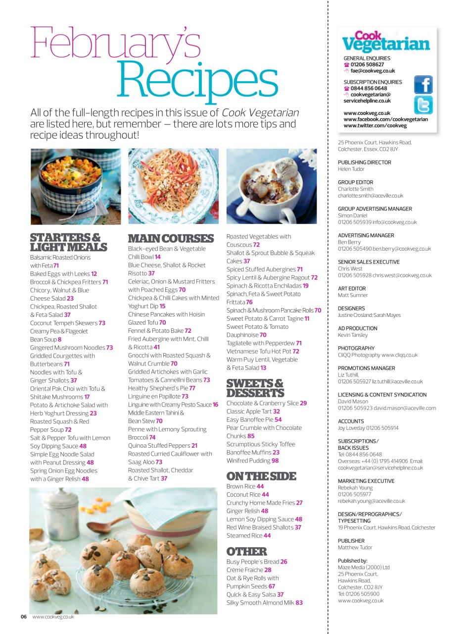 Veggie Magazine Preview Pages