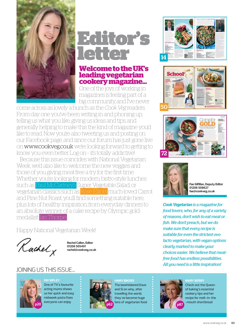 Veggie Magazine Preview Pages