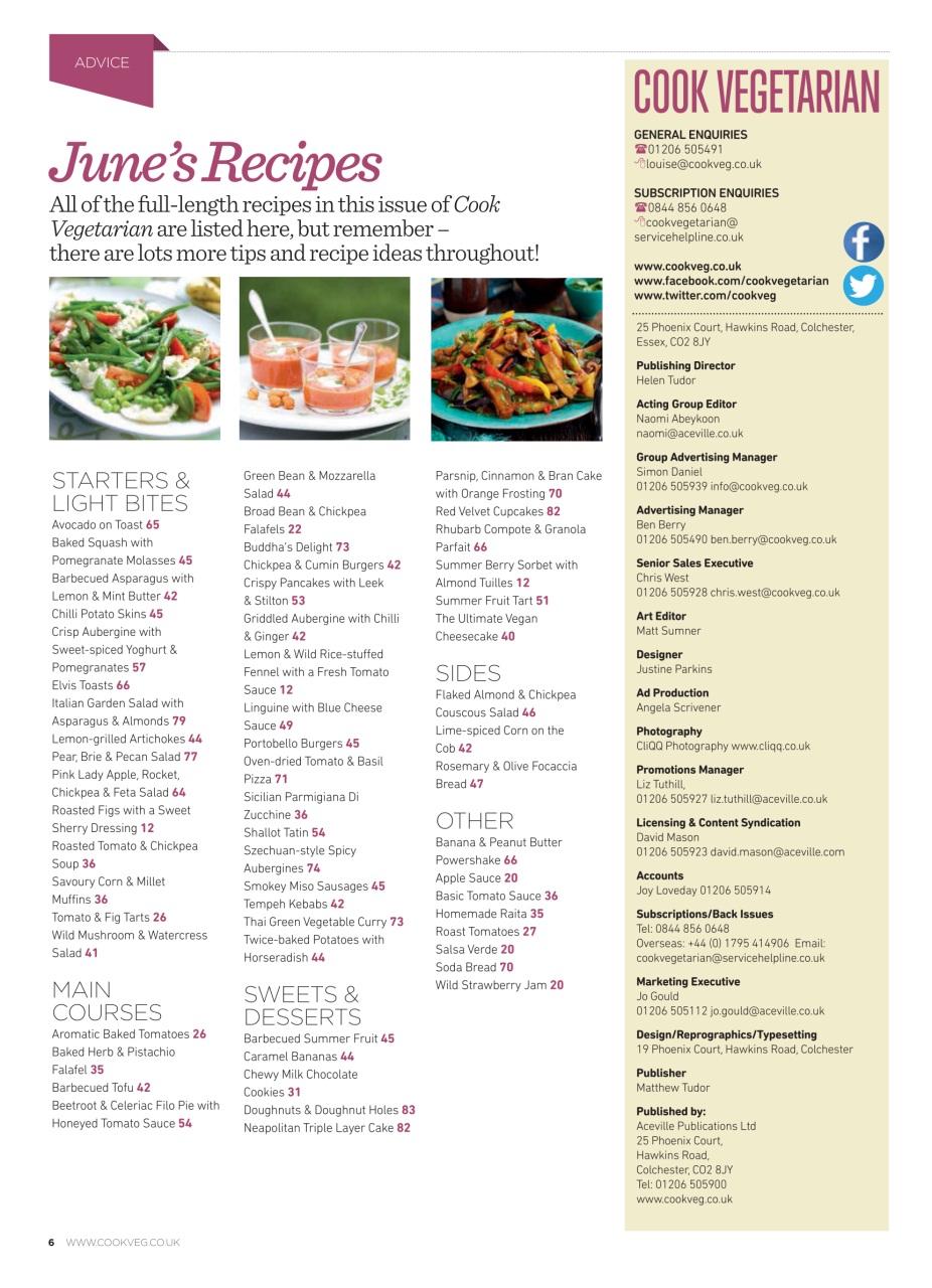 Veggie Magazine Preview Pages