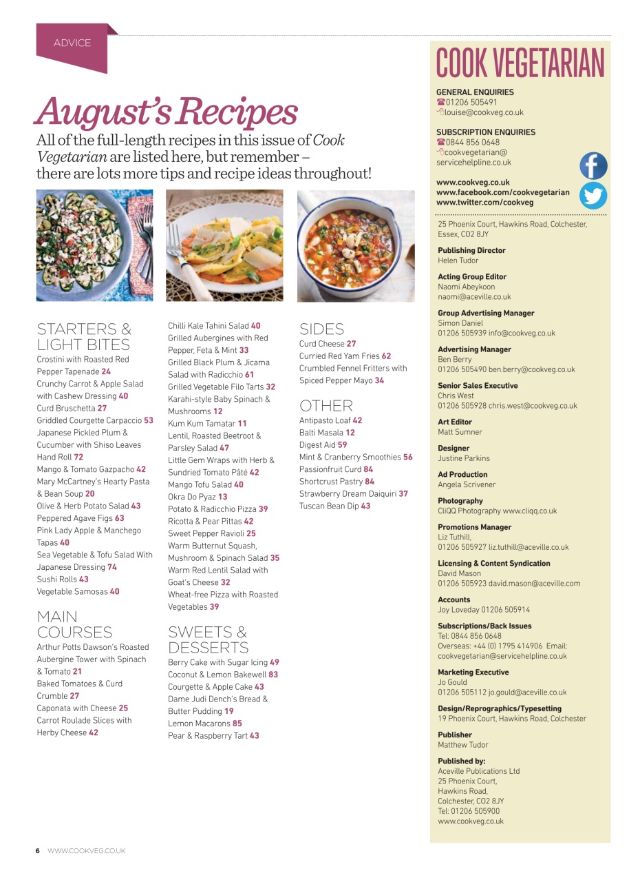 Veggie Magazine Preview Pages