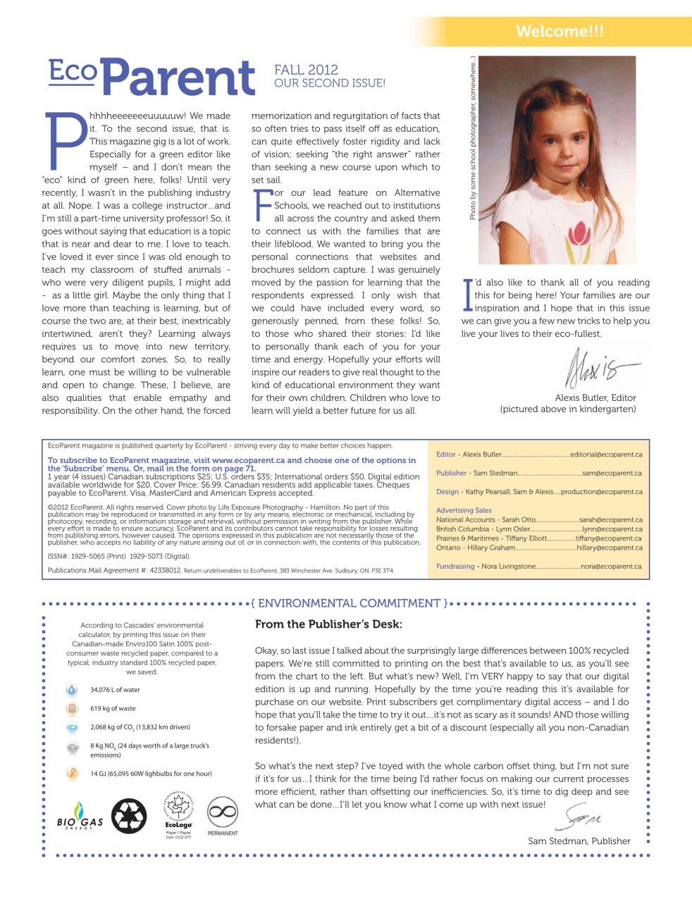 Ecoparent Magazine Preview Pages