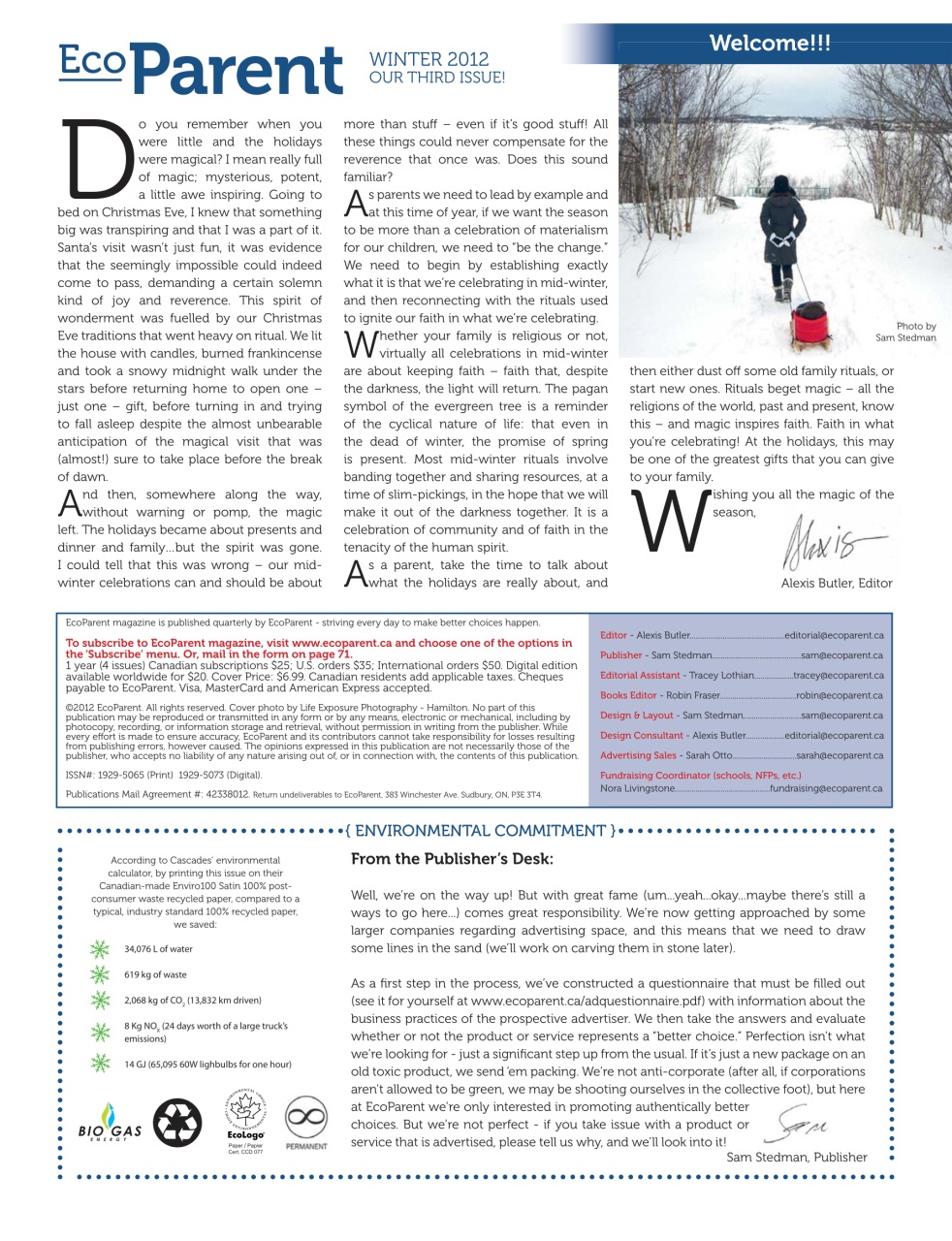 Ecoparent Magazine Preview Pages