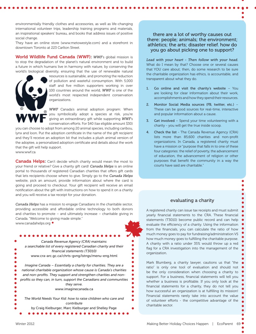 Ecoparent Magazine Preview Pages