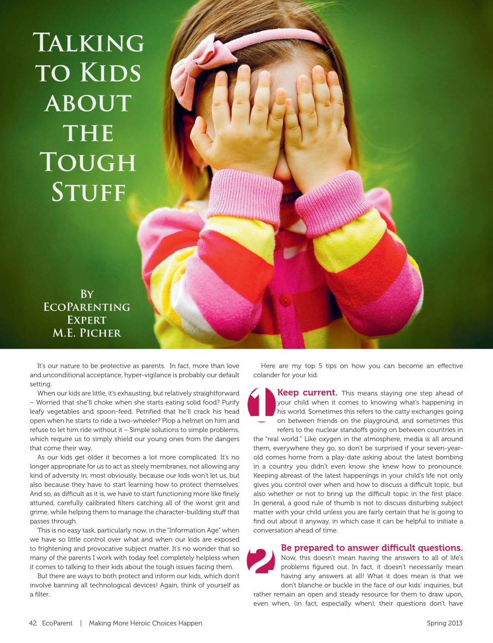 Ecoparent Magazine Preview Pages