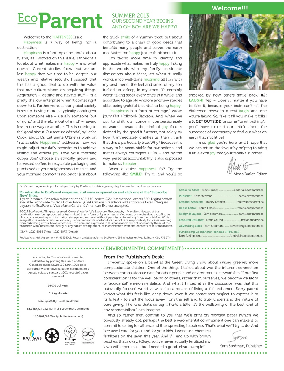Ecoparent Magazine Preview Pages