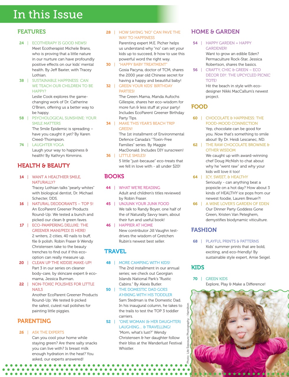 Ecoparent Magazine Preview Pages