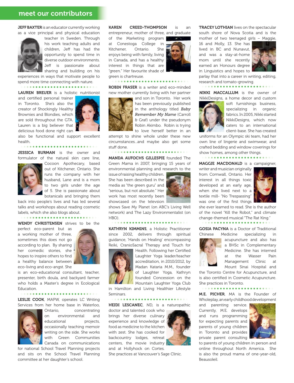 Ecoparent Magazine Preview Pages